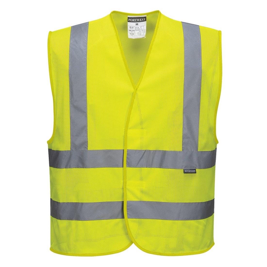 Hi-Vis Mesh Band and Brace Vest - Yellow