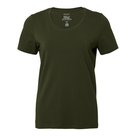 Nora T-shirt w - Dark olive