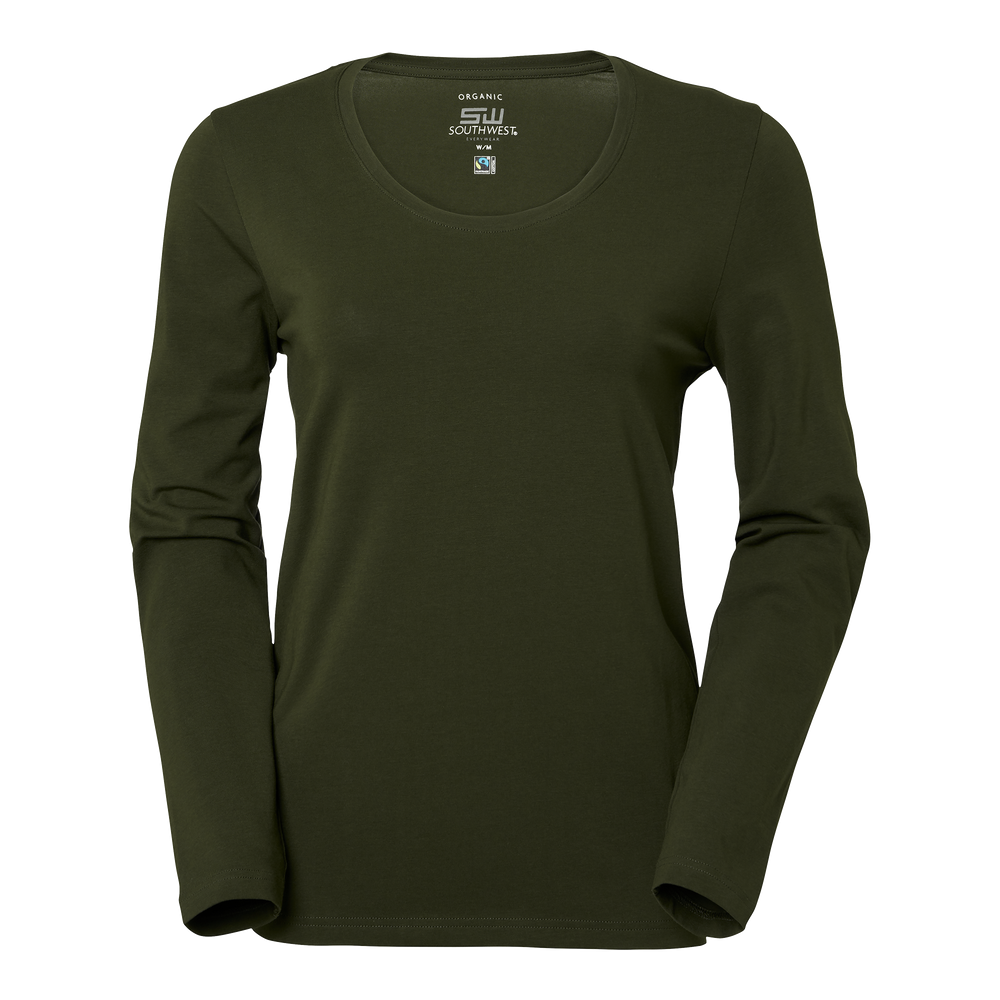 Lily T-shirt w - Dark olive