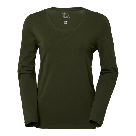 Lily T-shirt w - Dark olive