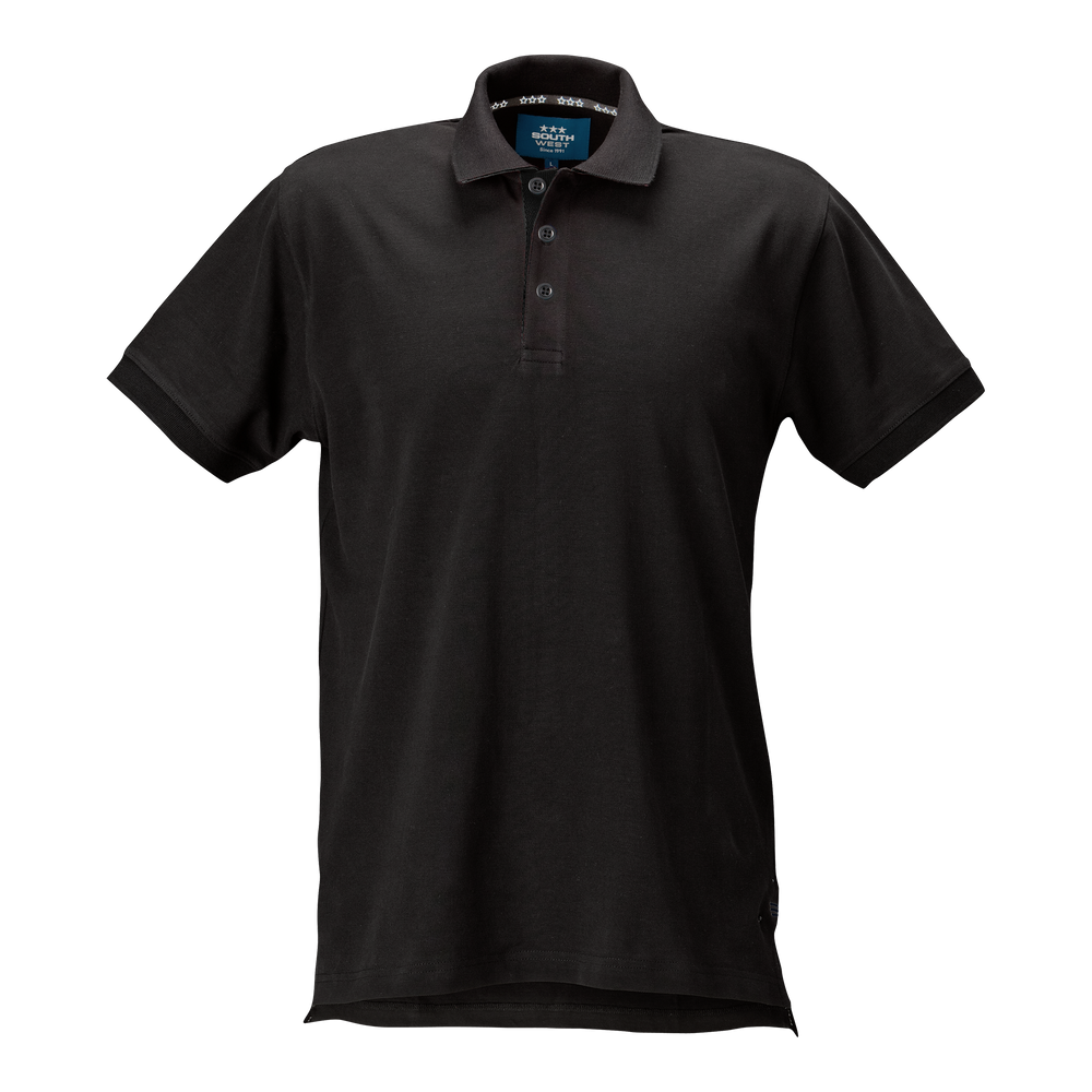 Morris solid Polo - Black