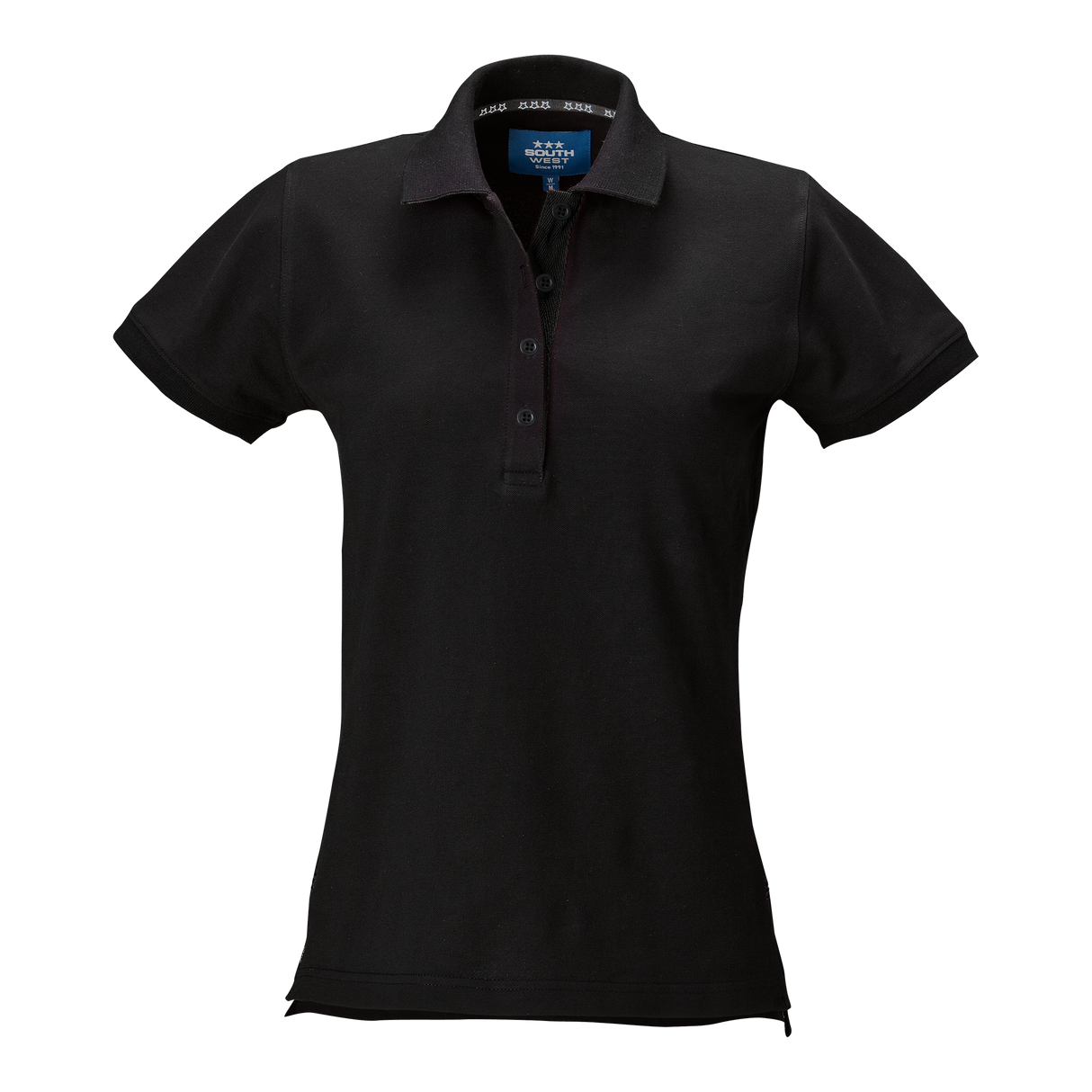 Marion solid Polo w - Black