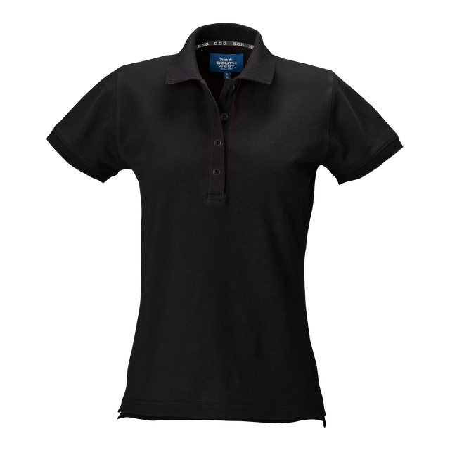 Marion solid Polo w - Black