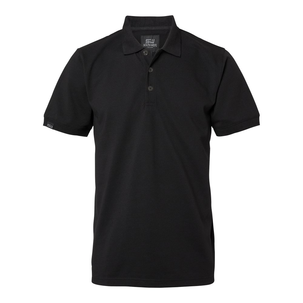 Weston solid Polo - Black