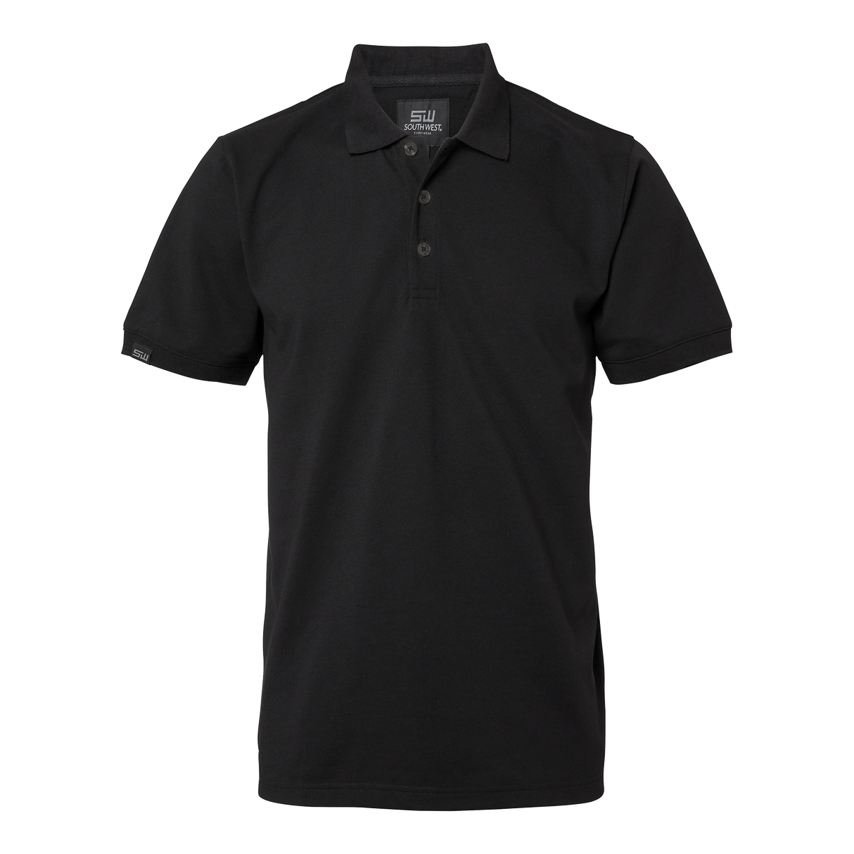 Weston solid Polo - Black