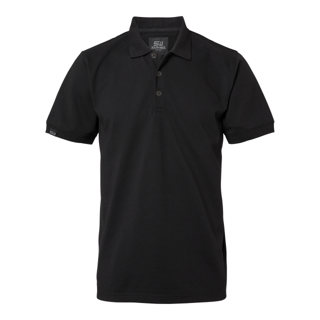 Weston solid Polo - Black