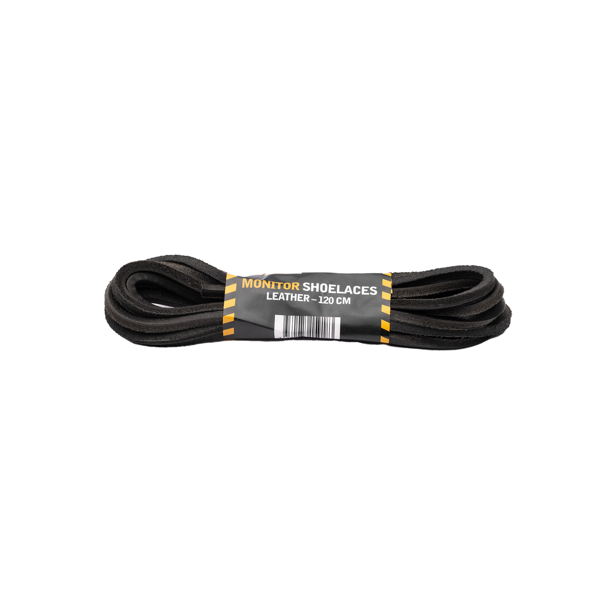 120 cm, 5-p Leather Shoelaces - Black