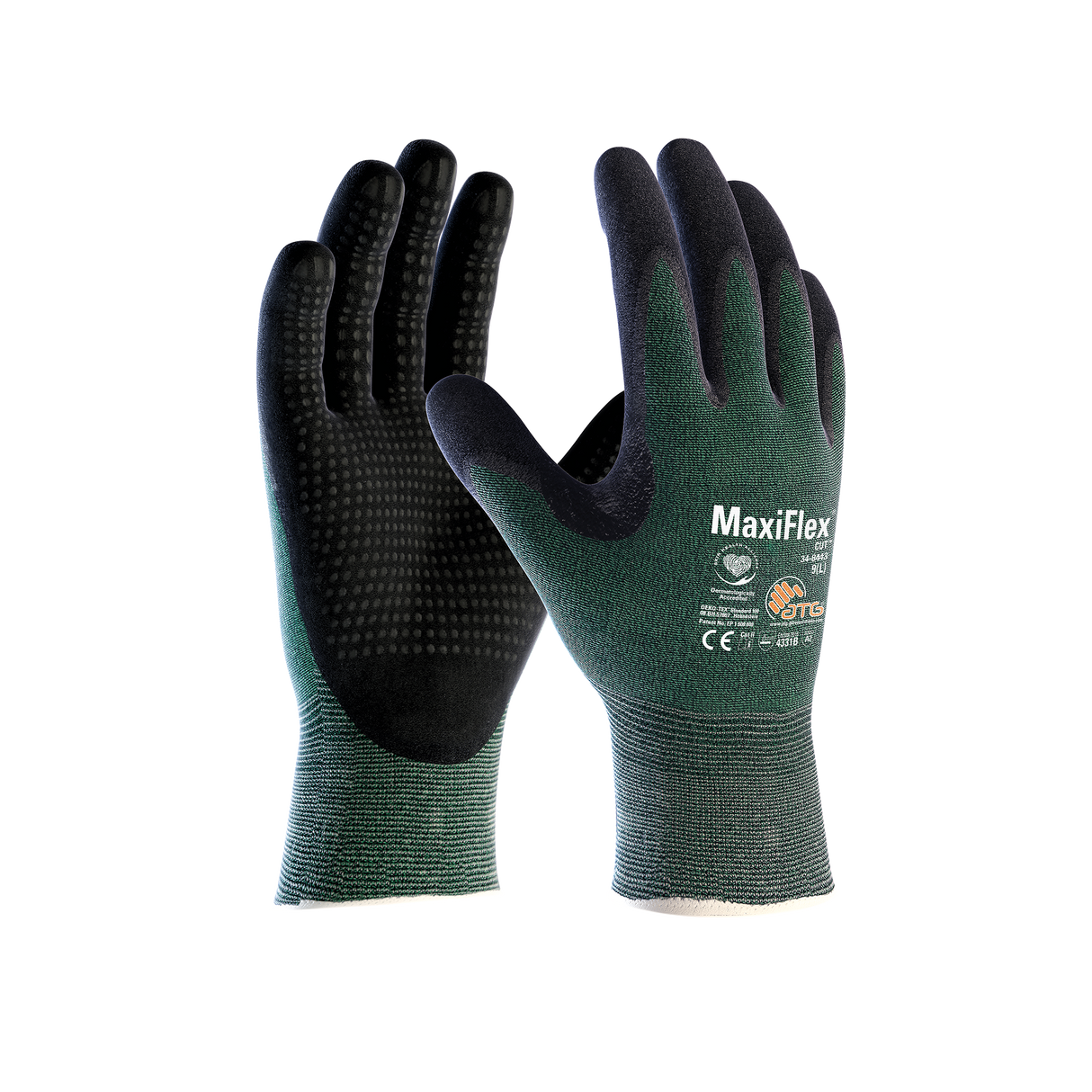 MaxiFlex Cut 3B DT HT Gloves - Dark green
