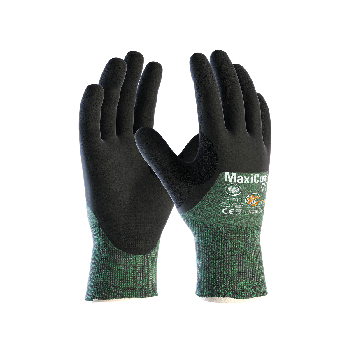 MaxiCut Oil 3B 3/4 Gloves - Dark green
