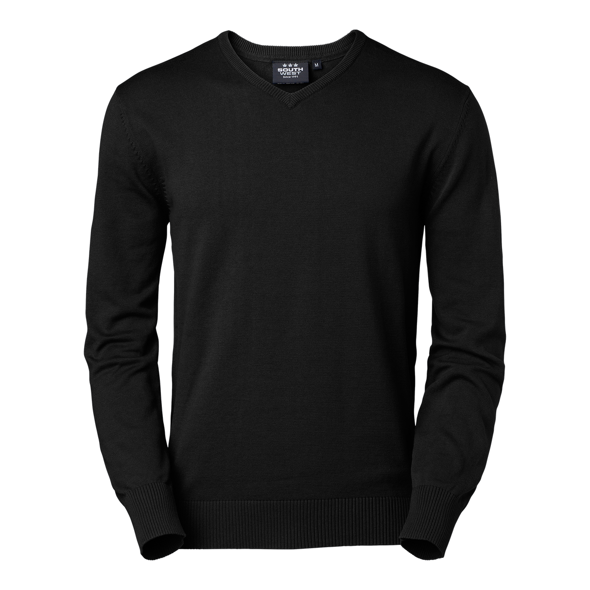 James Pullover V Neck - Black