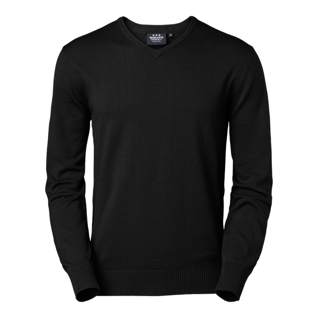 James Pullover V Neck - Black
