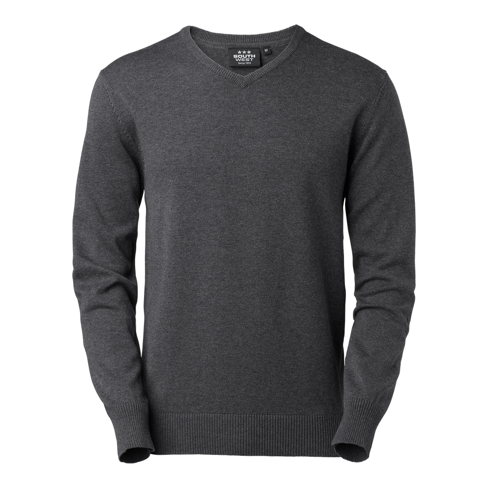James Pullover V Neck - Dark grey
