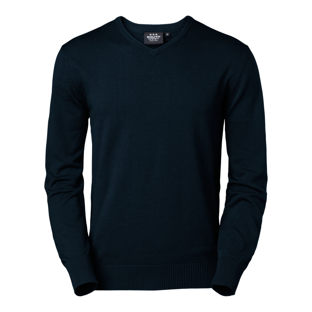 James Pullover V Neck - Dark navy