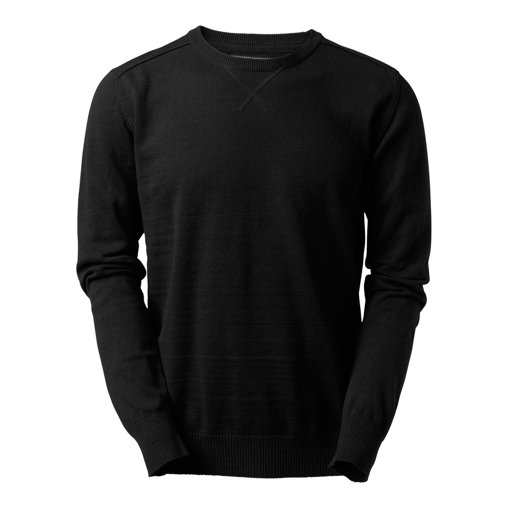 Fitzroy Round Neck Pullover - Black