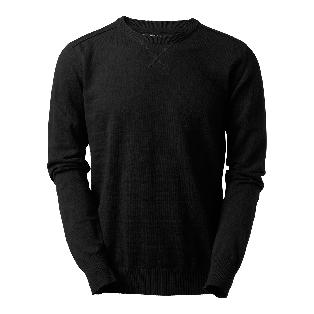 Fitzroy Round Neck Pullover - Black