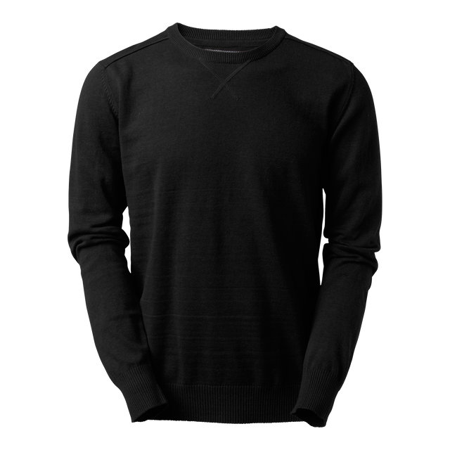 Fitzroy Round Neck Pullover - Black