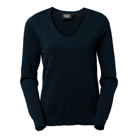 Coral Pullover V Neck w - Dark navy