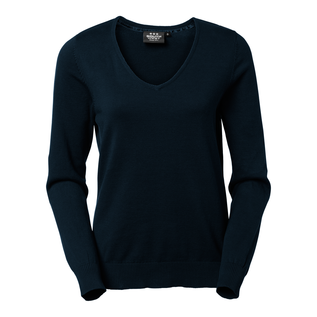 Coral Pullover V Neck w - Dark navy