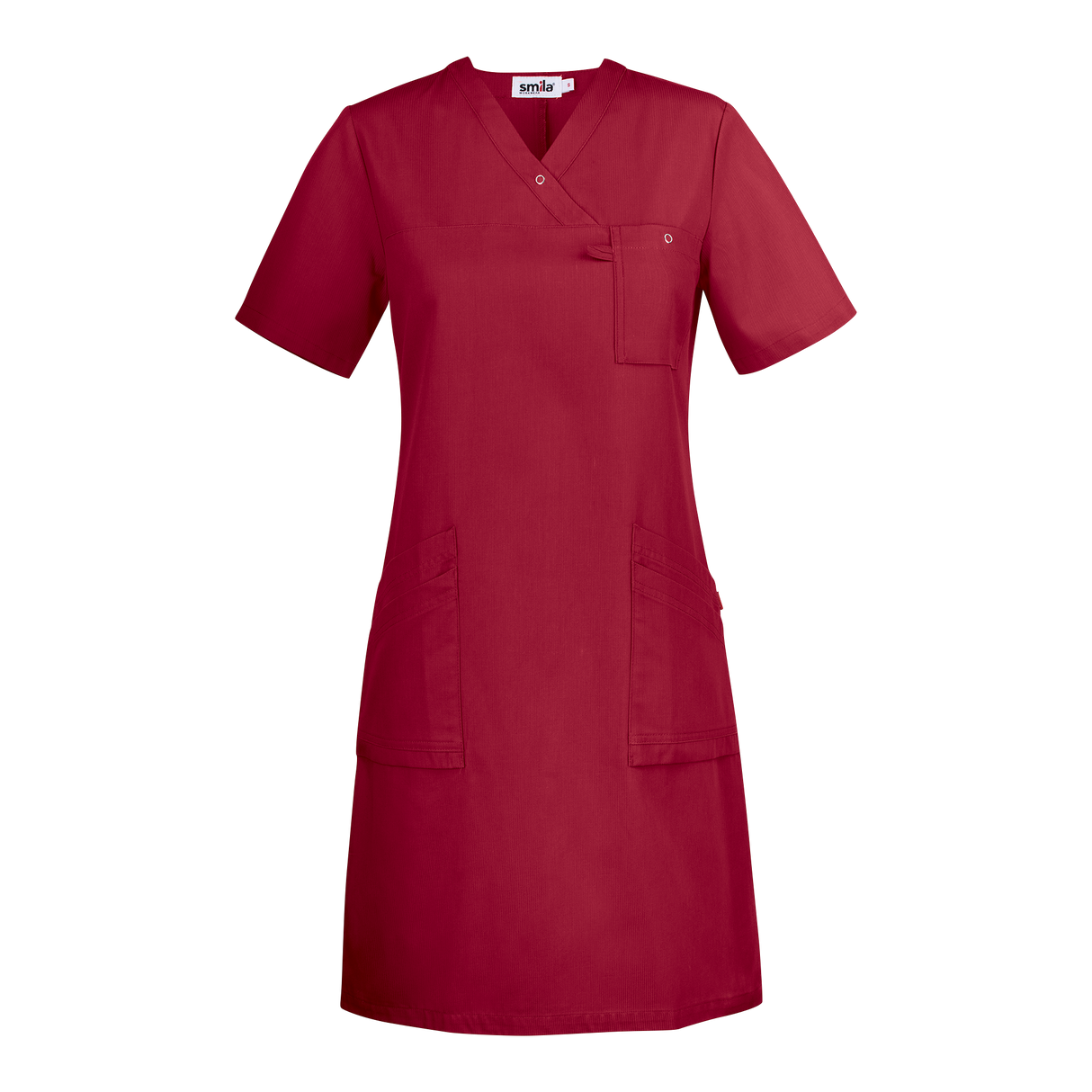 Adina Dress w - Dark red