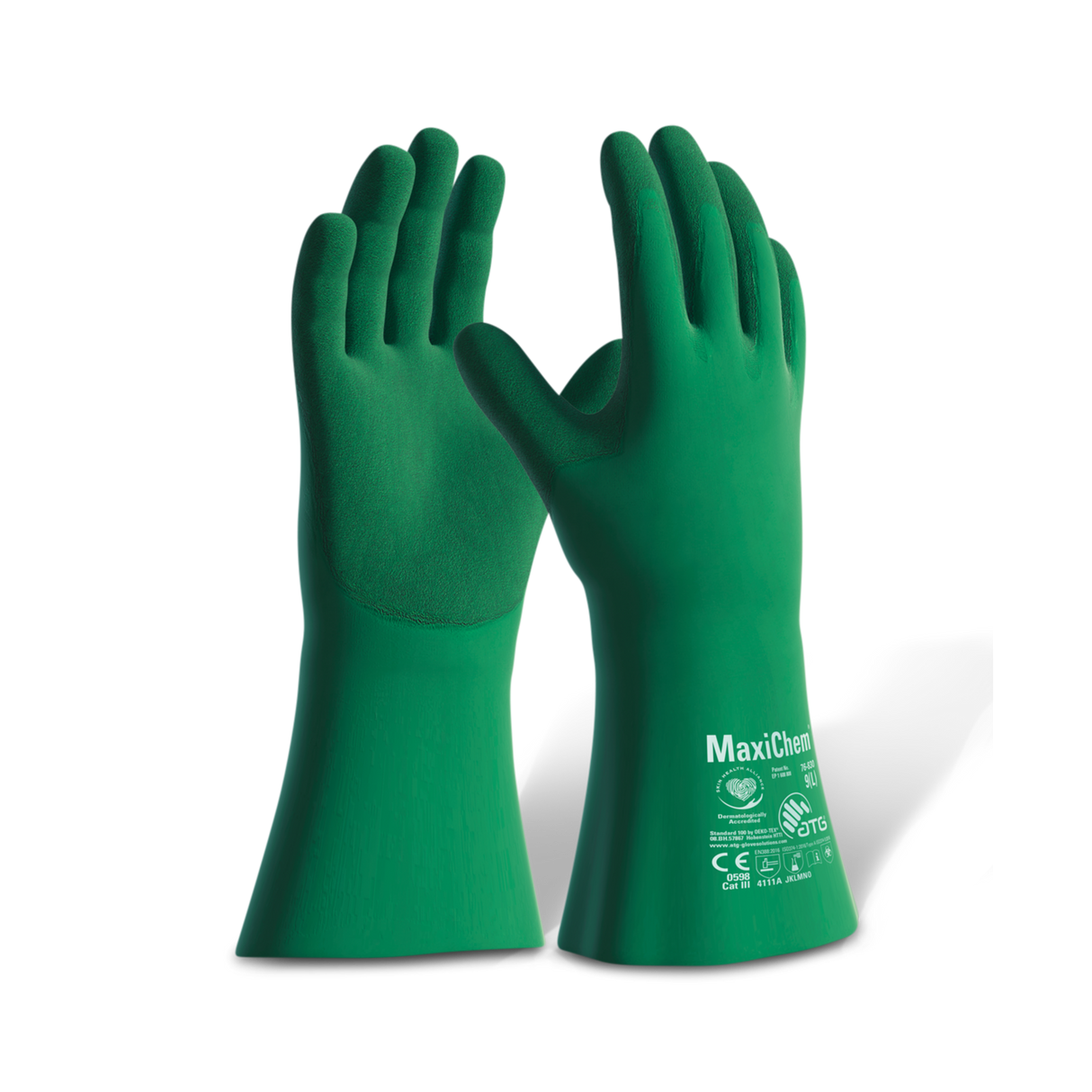 MaxiChem Tritech Gloves - Green