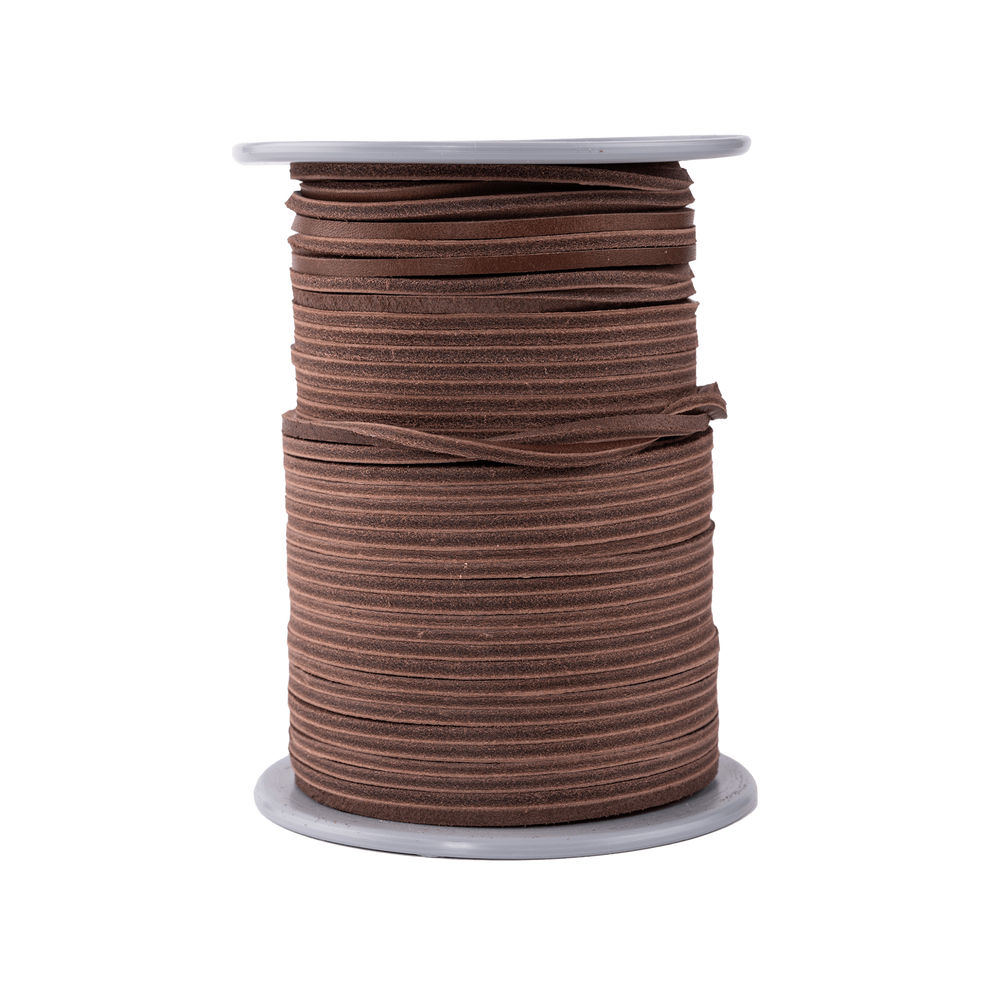 Leatherlace on role 50 M Shoelace - Brown