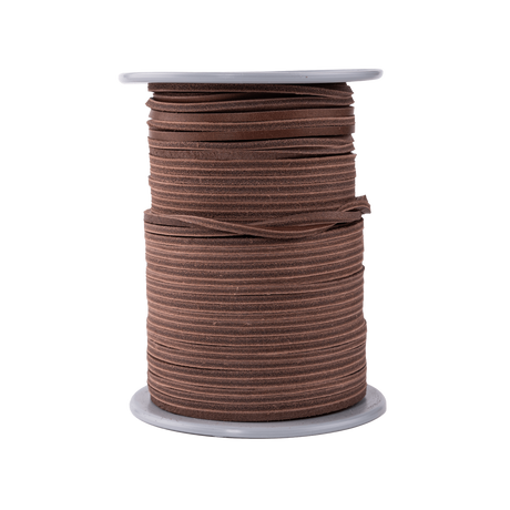 Leatherlace on role 50 M Shoelace - Brown