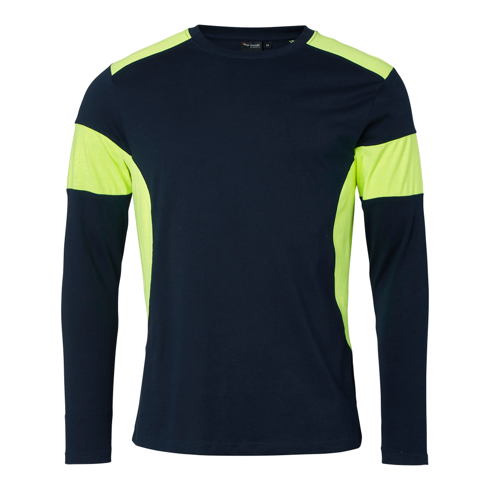 212 T-shirt - Navy/fluorescent yellow