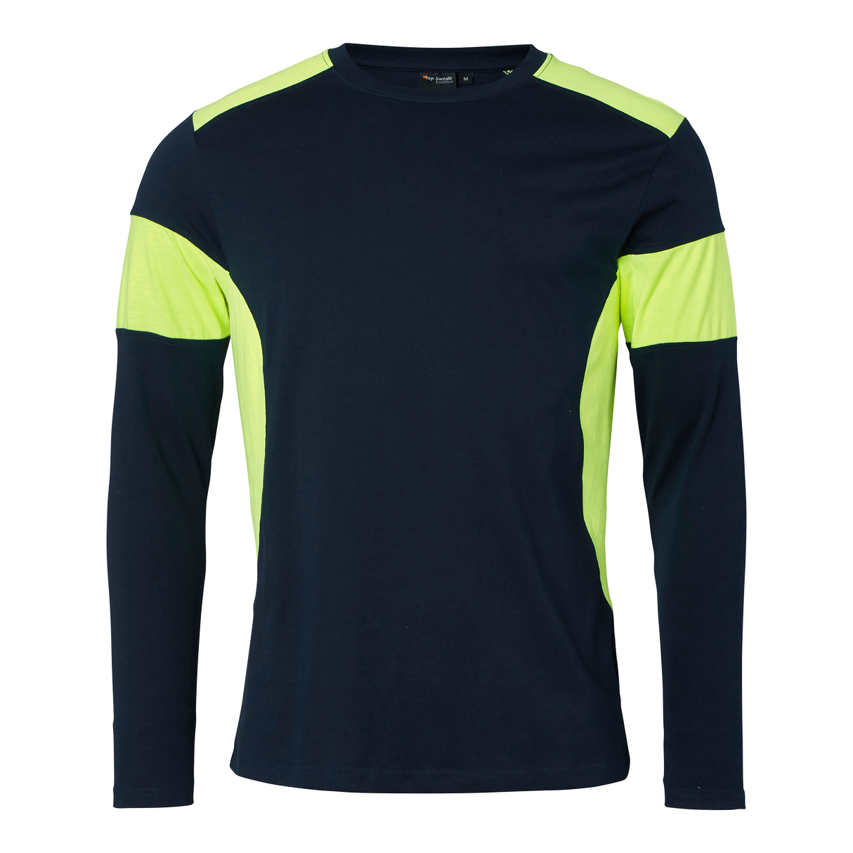 212 T-shirt - Navy/fluorescent yellow