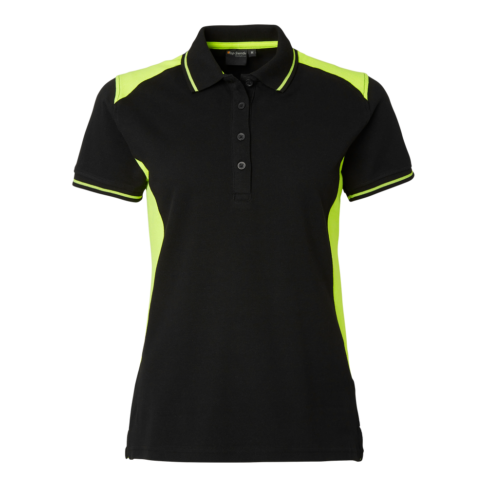 214 Polo w - Black/fluorescent yellow