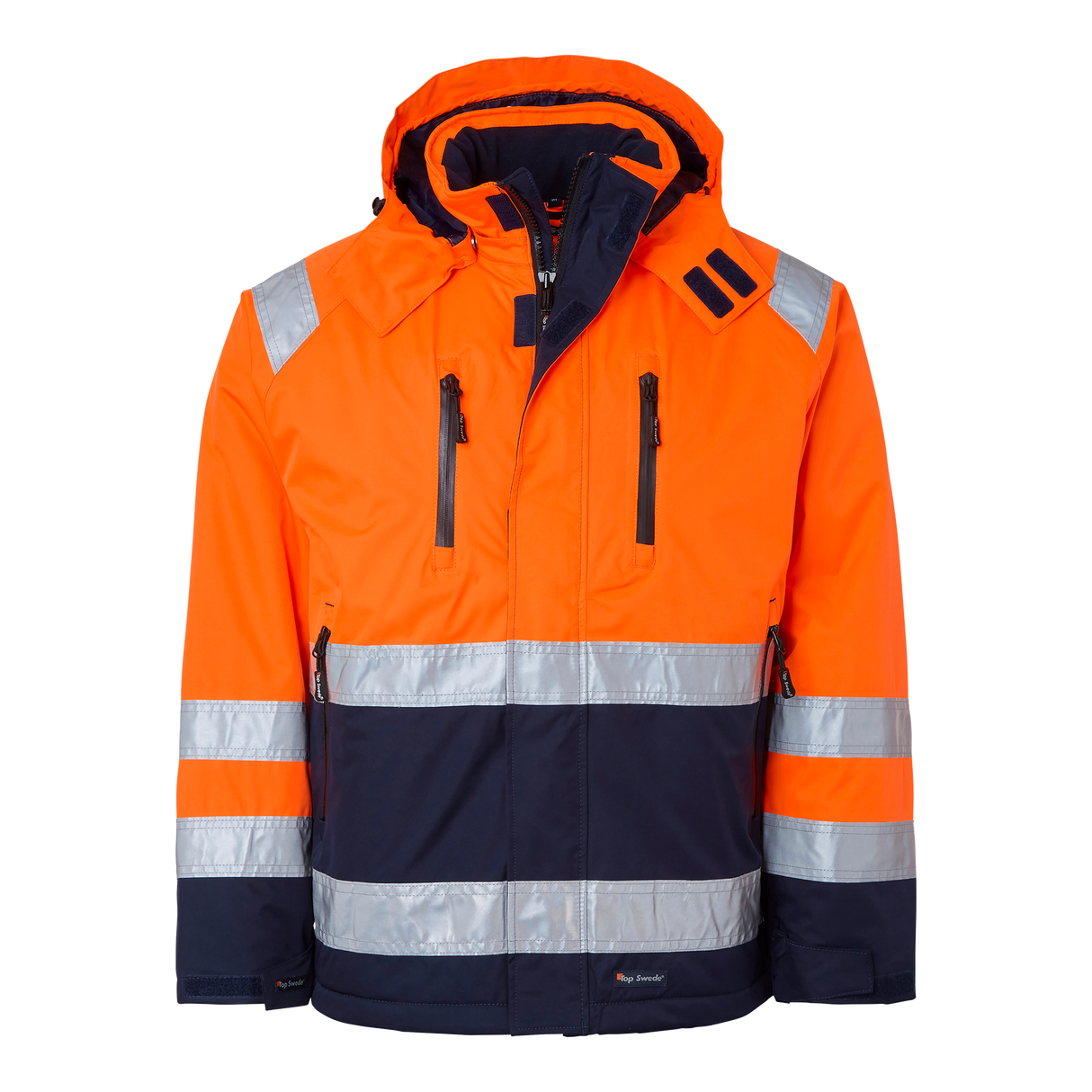 122 Jacket - Fluorescent orange/navy
