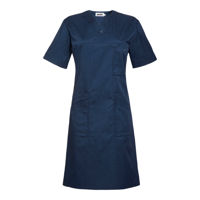 Maja Dress w - Blue melange