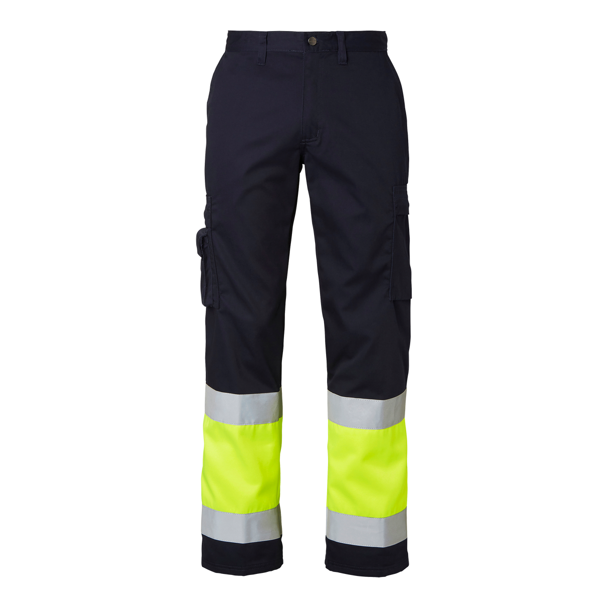 2070 Trousers - Navy/fluorescent yellow