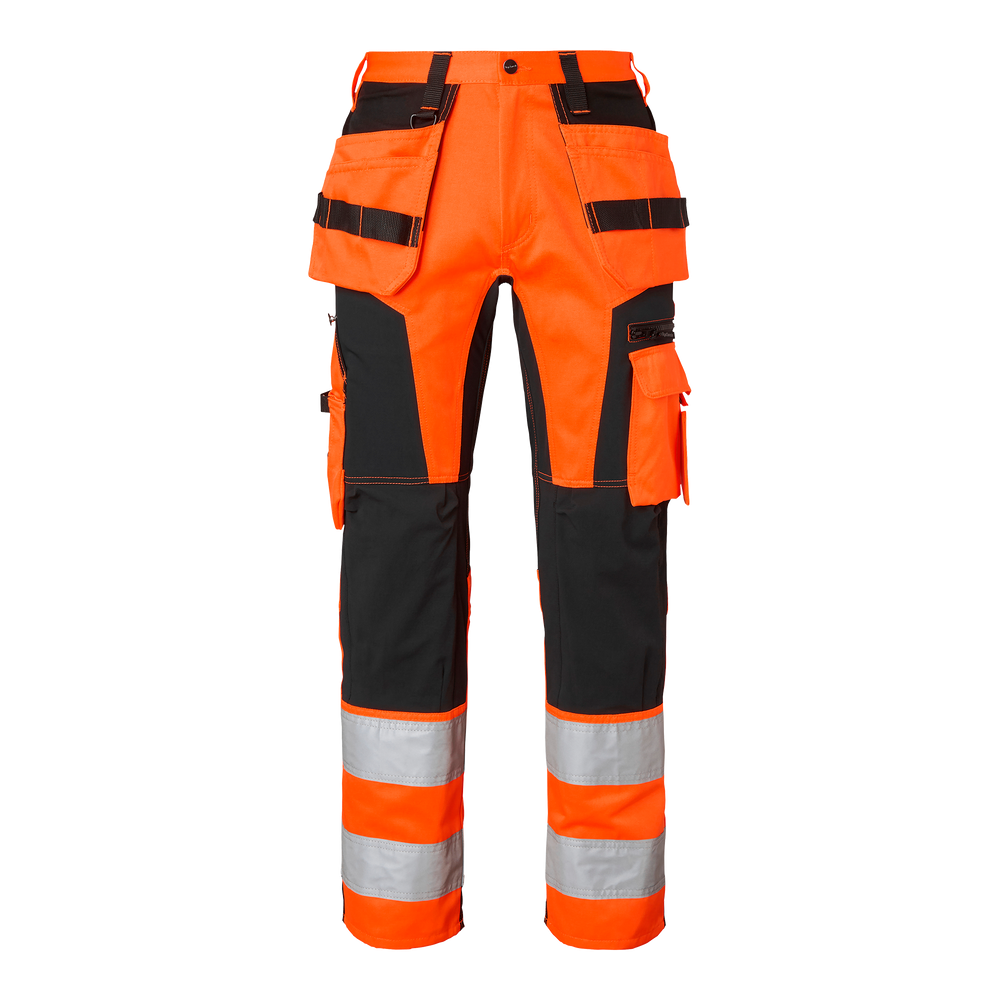 236 Craftsmen Trousers - Fluorescent orange/black