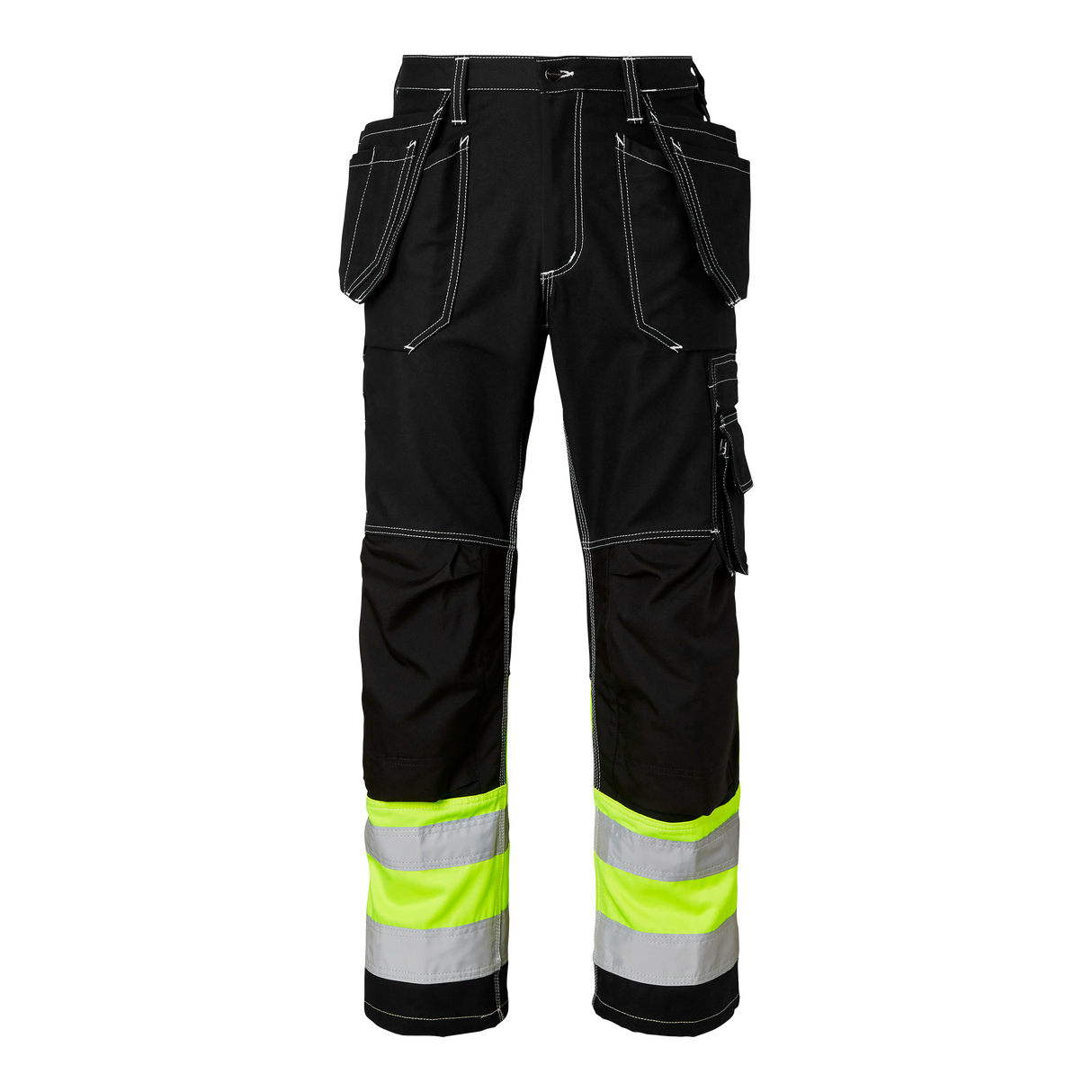 2515 Craftsmen Trousers Hi-Vis - Black/fluorescent yellow