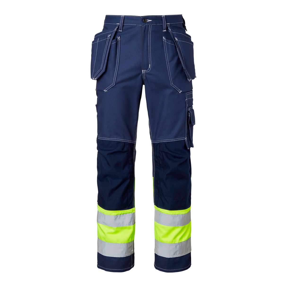 2515 Craftsmen Trousers Hi-Vis - Navy/fluorescent yellow