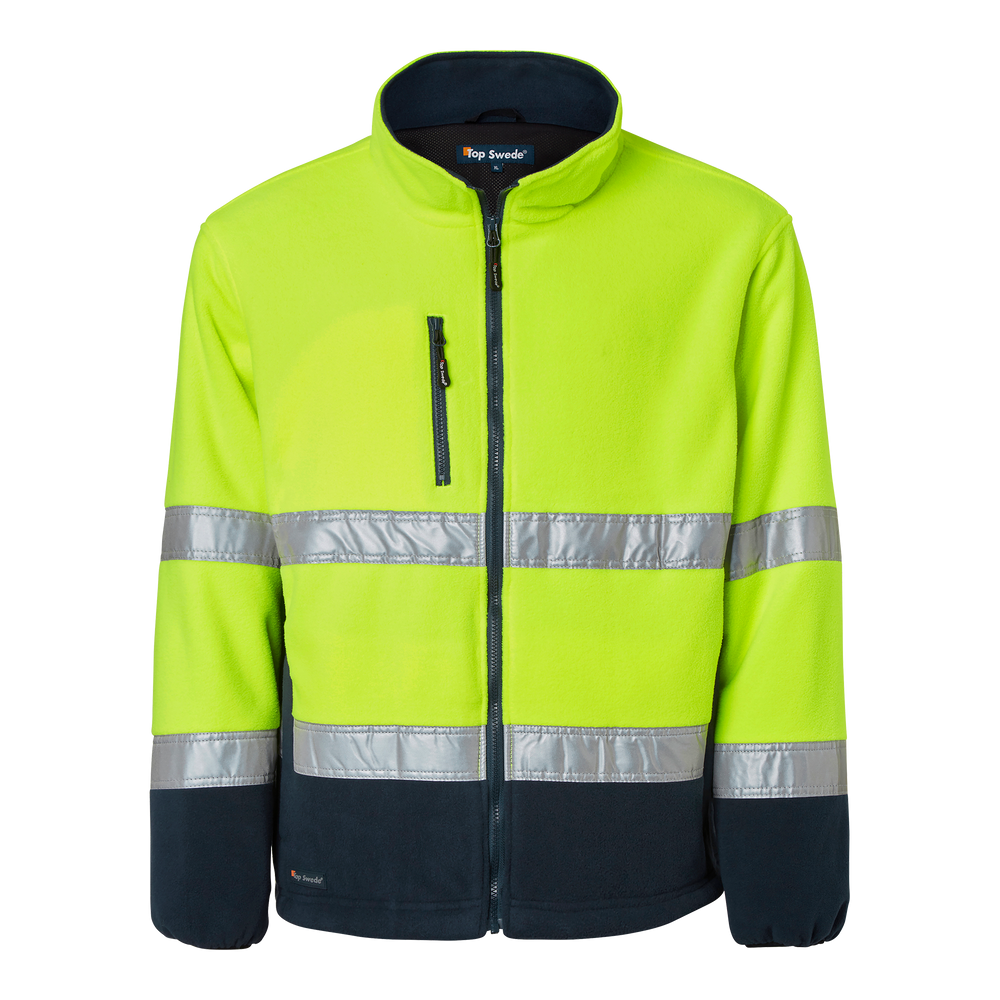 264 Fleece - Fluorescent yellow/navy