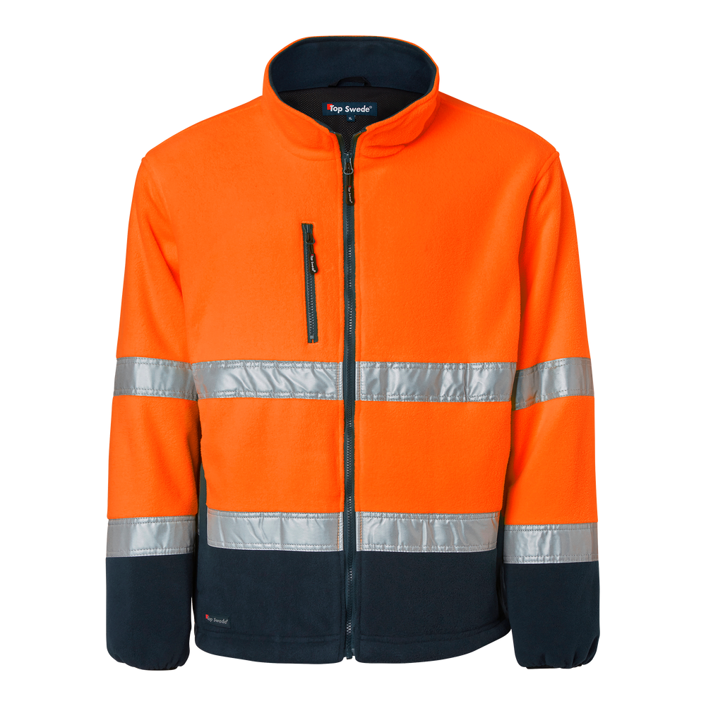 264 Fleece - Fluorescent orange/navy