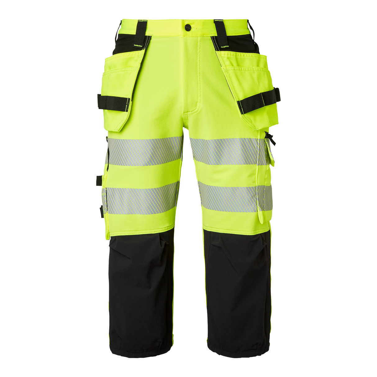 314 Craftsmen 3/4 Trousers - Fluorescent yellow/black