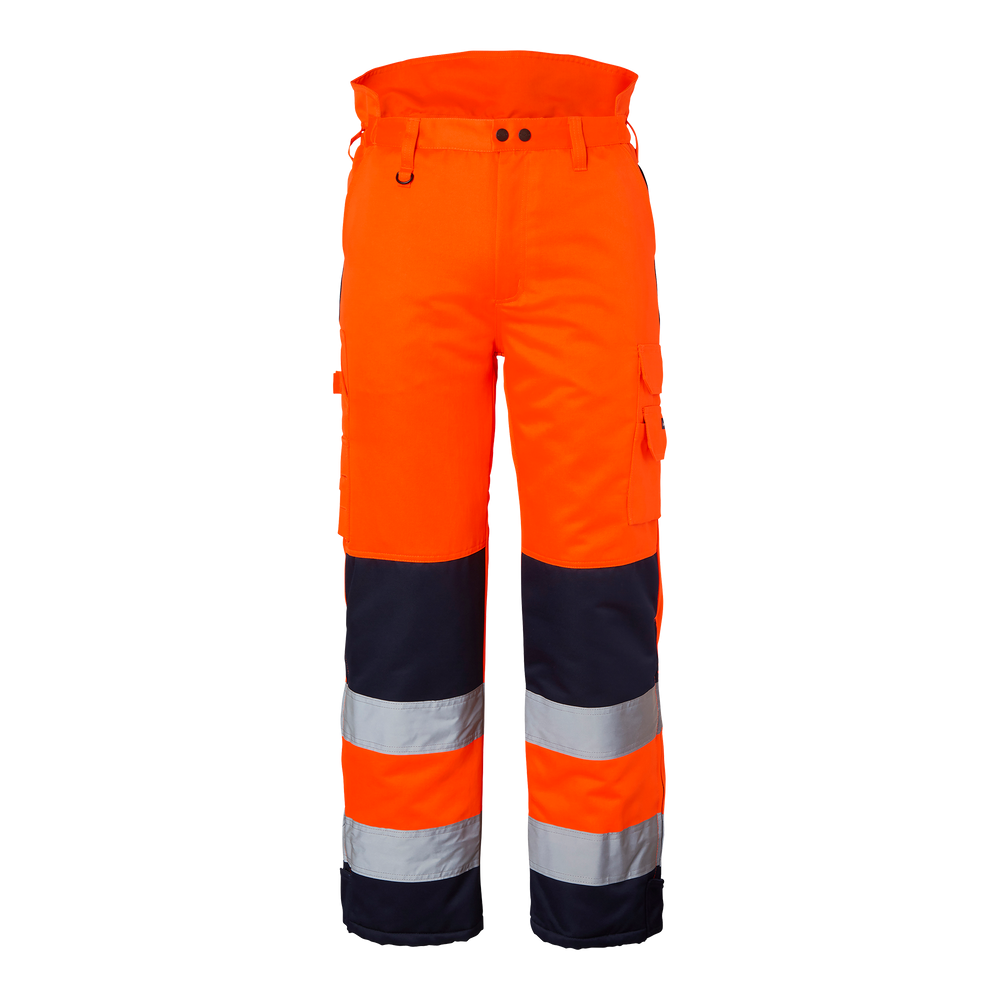 4026 Winter Trousers Hi-Vis - Fluorescent orange/navy