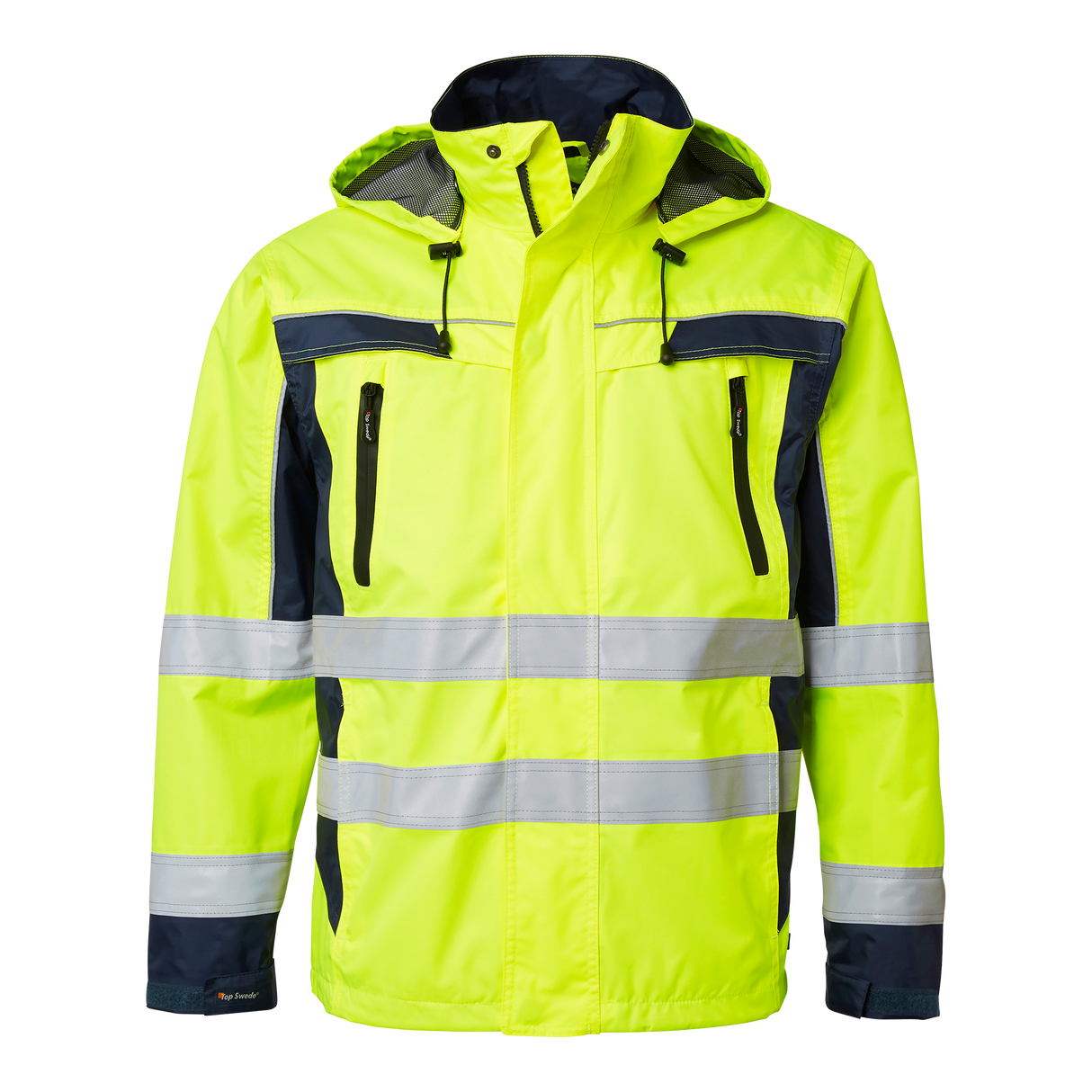 5217 Shell Jacket - Fluorescent yellow/navy