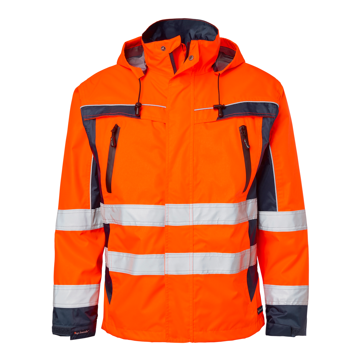 5217 Shell Jacket - Fluorescent orange/navy