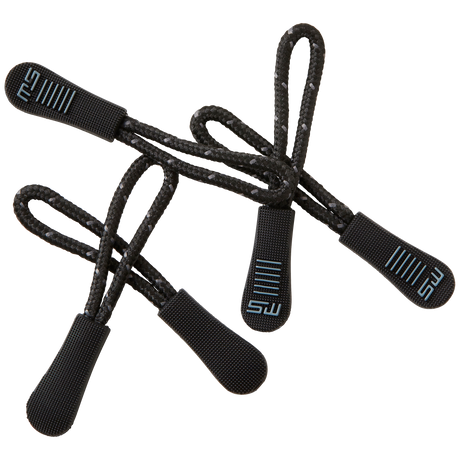 Zip-puller SW 5-pack - Black/reflective