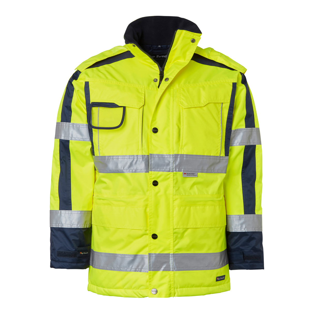 6317 Parka - Fluorescent yellow/navy