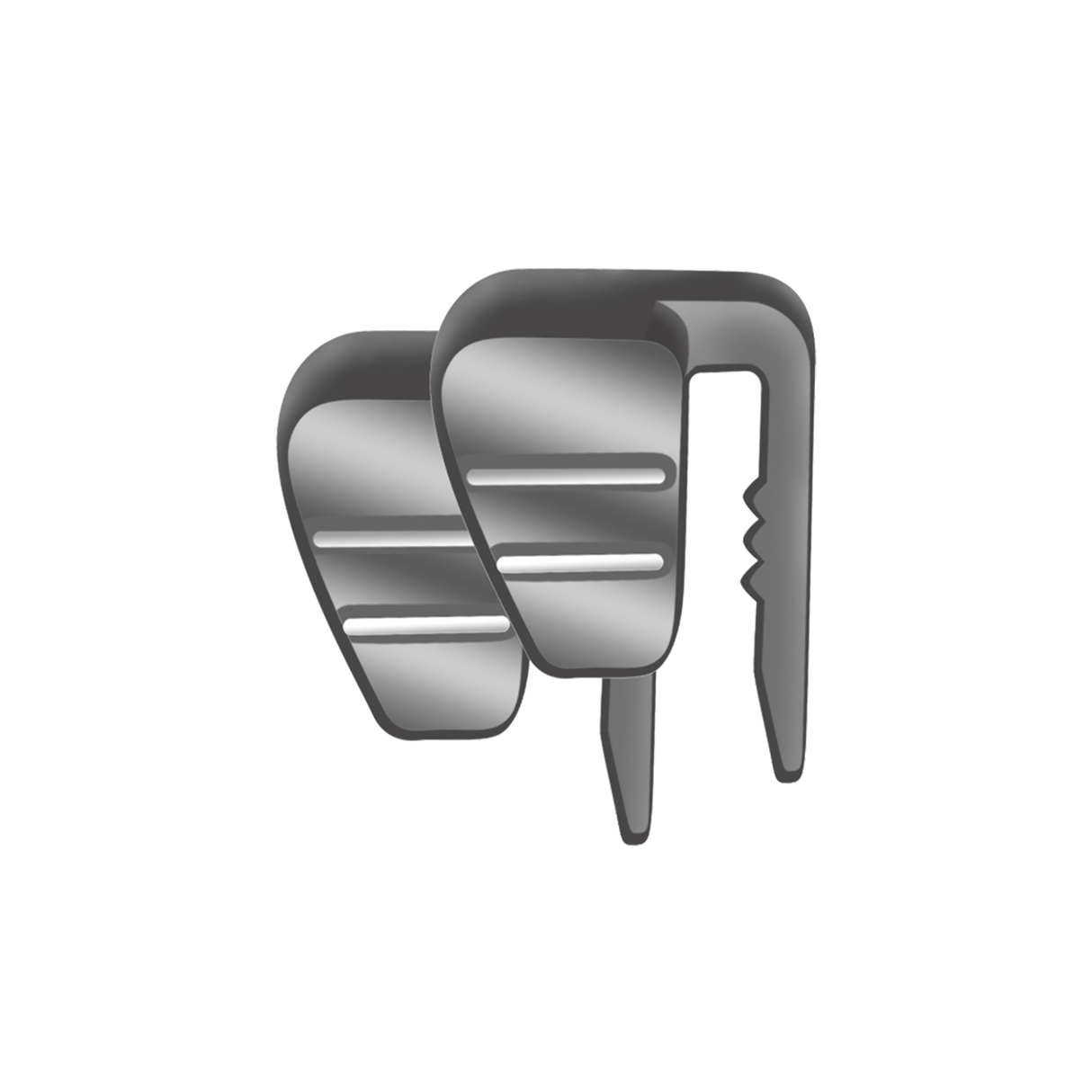 Hearing Fitting Pin Helmet Accessories - Black