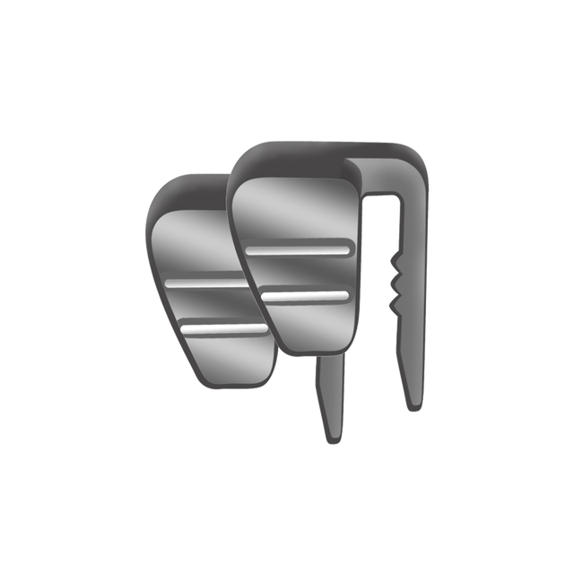 Hearing Fitting Pin Helmet Accessories - Black