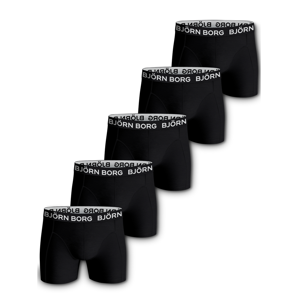 Boxer Solid 5-p Underwear - Black