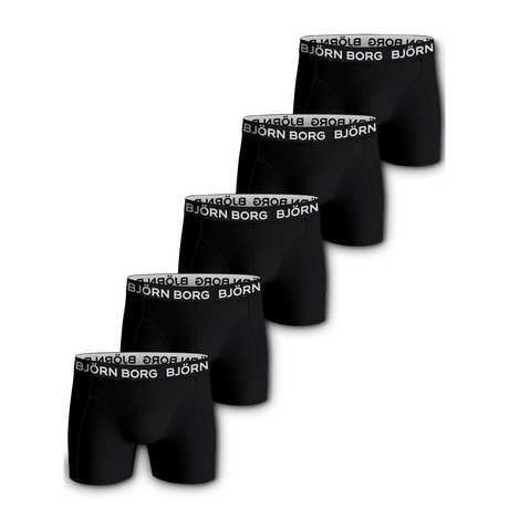 Boxer Solid 5-p Underwear - Black