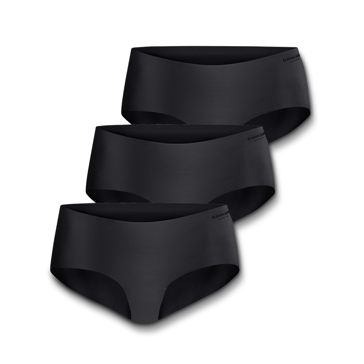 Hipster Invisible 3-p Underwear w - Black