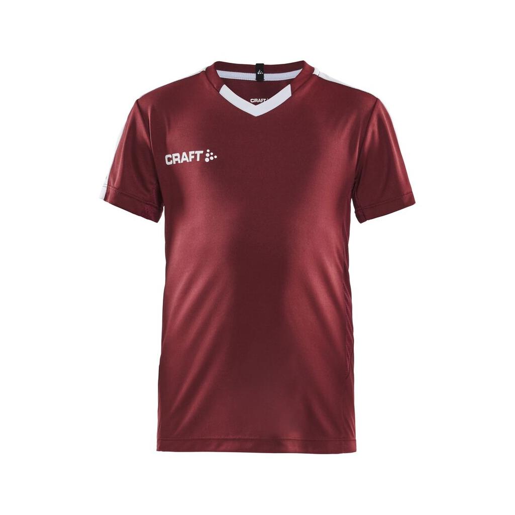 Progress Jersey Contrast Jr - Maroon - Front