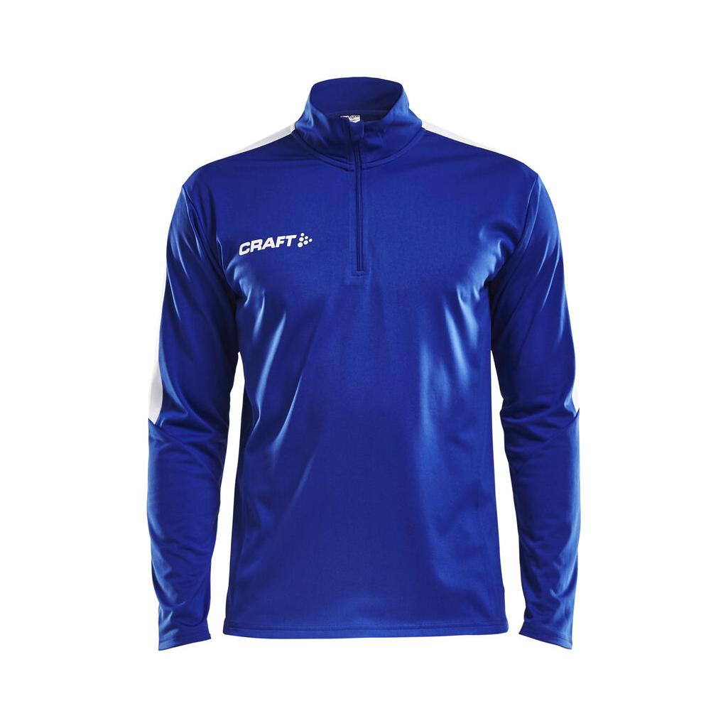 Progress Halfzip Ls Tee M - Cobalt - Front